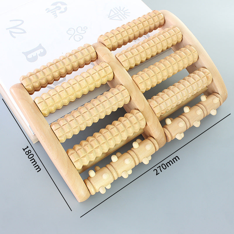 Alleviax Wooden Foot Reflexology Roller