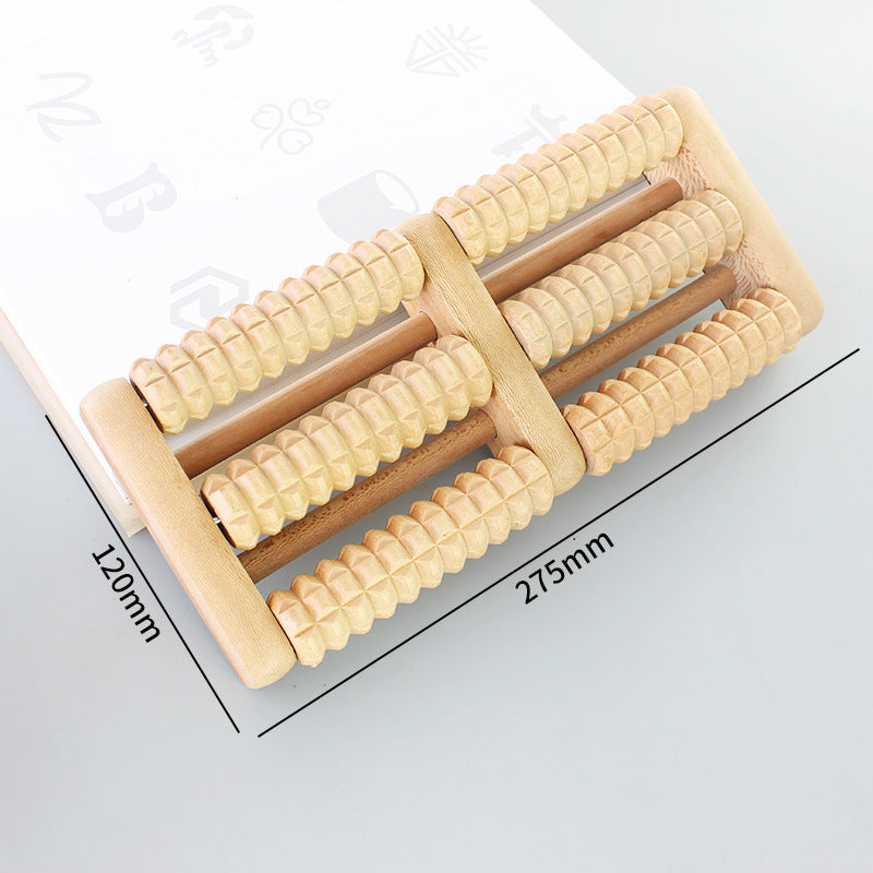 Alleviax Wooden Foot Reflexology Roller