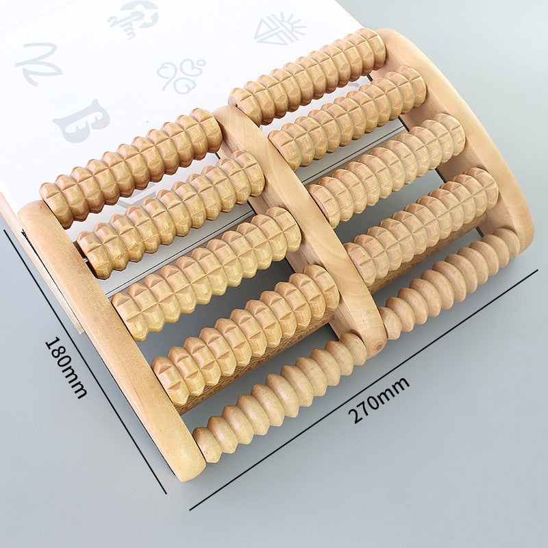 Alleviax Wooden Foot Reflexology Roller