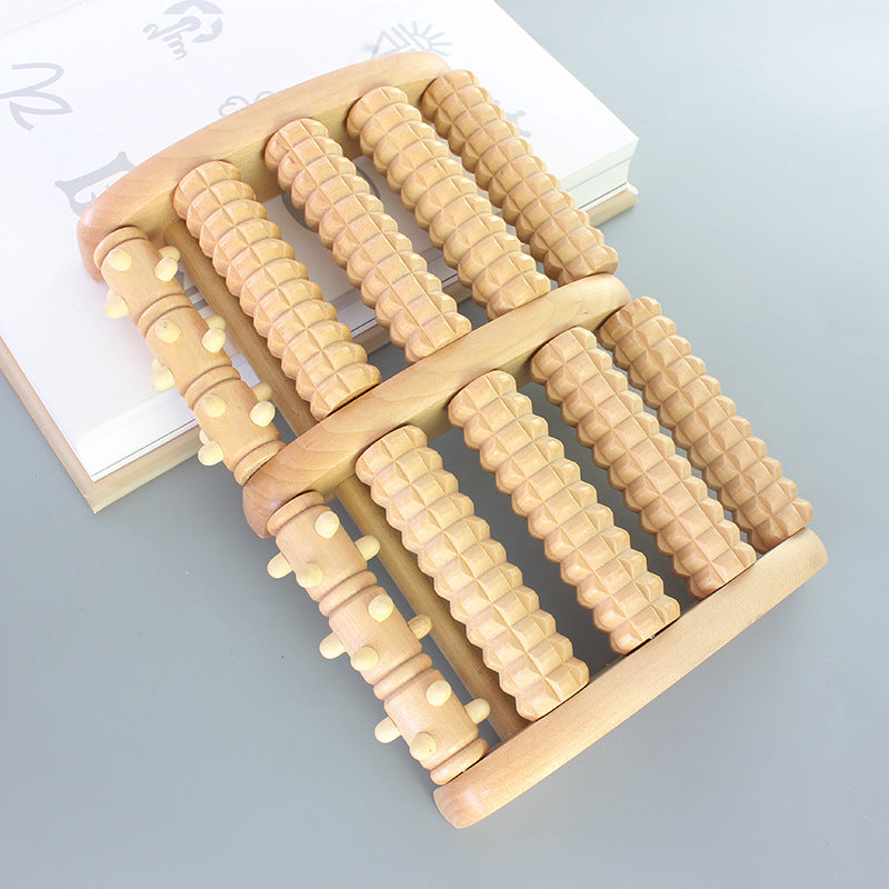 Alleviax Wooden Foot Reflexology Roller