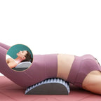 NNETM Back Stretcher Pillow Lumbar Support for Pain Relief (Grey)-1