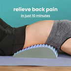 NNETM Back Stretcher Pillow Lumbar Support for Pain Relief (Grey)-2