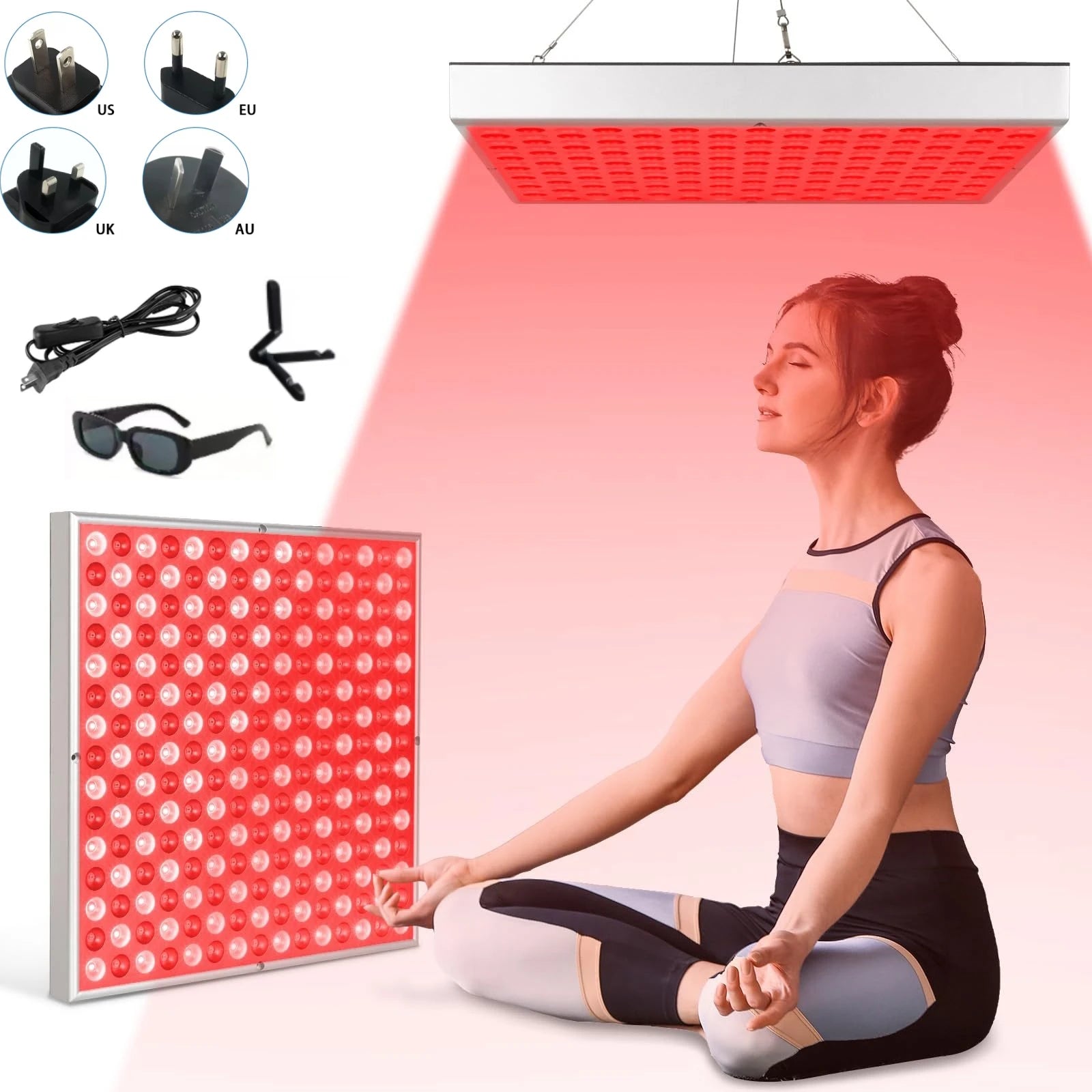 Red Light Therapy Panel – 225 LED Dual Wavelength Power
