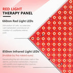 Red Light Therapy Panel – 225 LED Dual Wavelength Power
