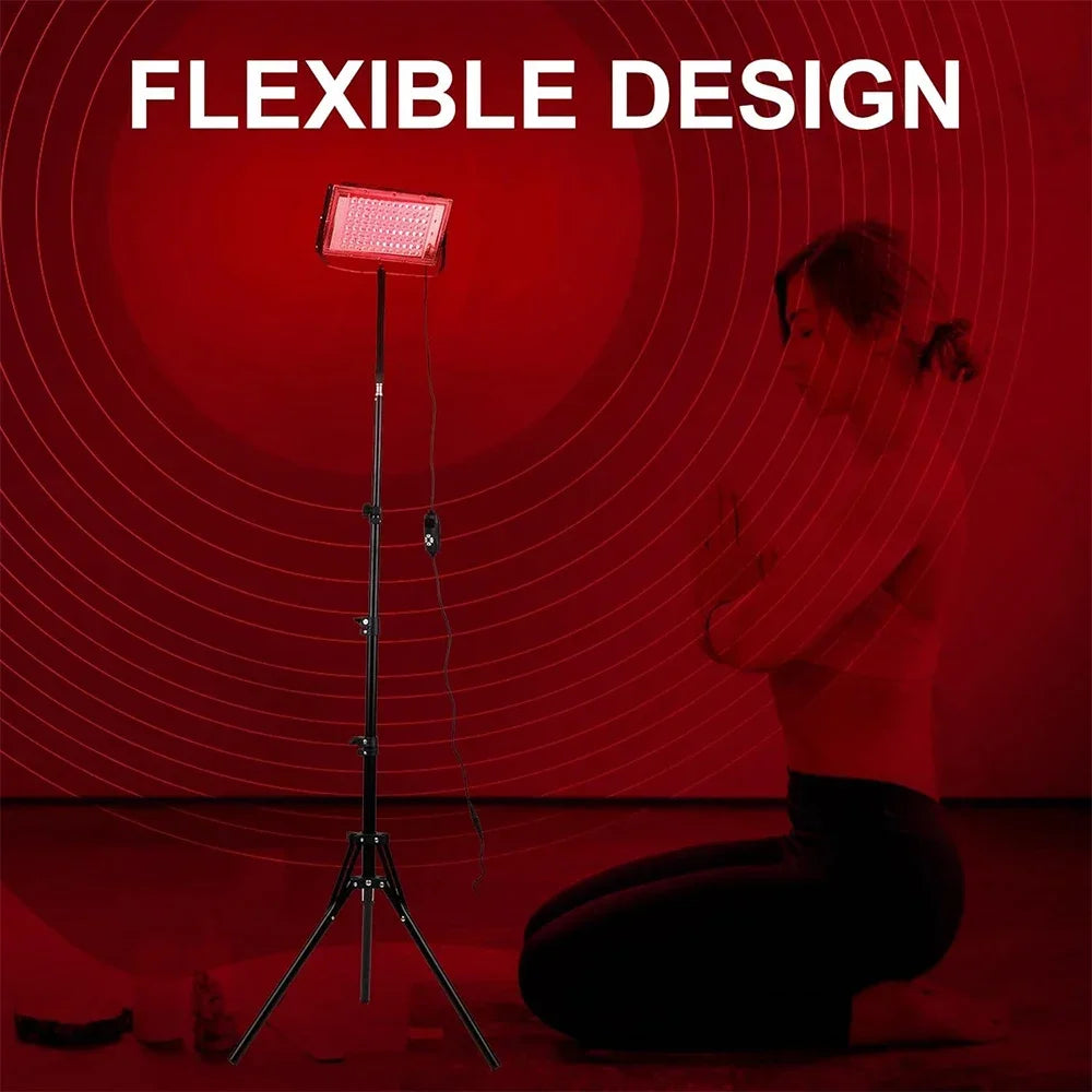 Red Light Therapy Device – 96 LED Dual Wavelength Panel with Adjustable Stand
