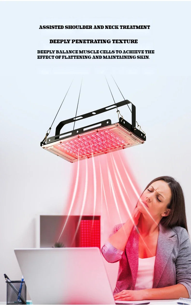 Red Light Therapy Device – 96 LED Dual Wavelength Panel with Adjustable Stand