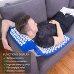Acupressure Spike Massage Mat and Pillow Set