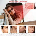 Red Light Therapy Device – 96 LED Dual Wavelength Panel with Adjustable Stand