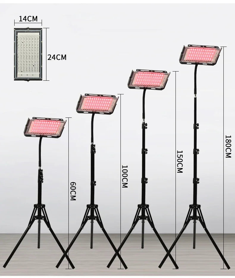 Red Light Therapy Device – 96 LED Dual Wavelength Panel with Adjustable Stand